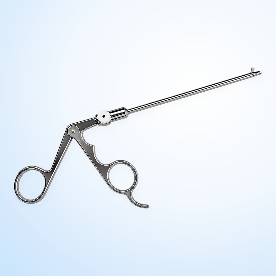 Präzisionsinstrument von Dausch für die Laryngoskopie: Fasszange mit Spülanschluss