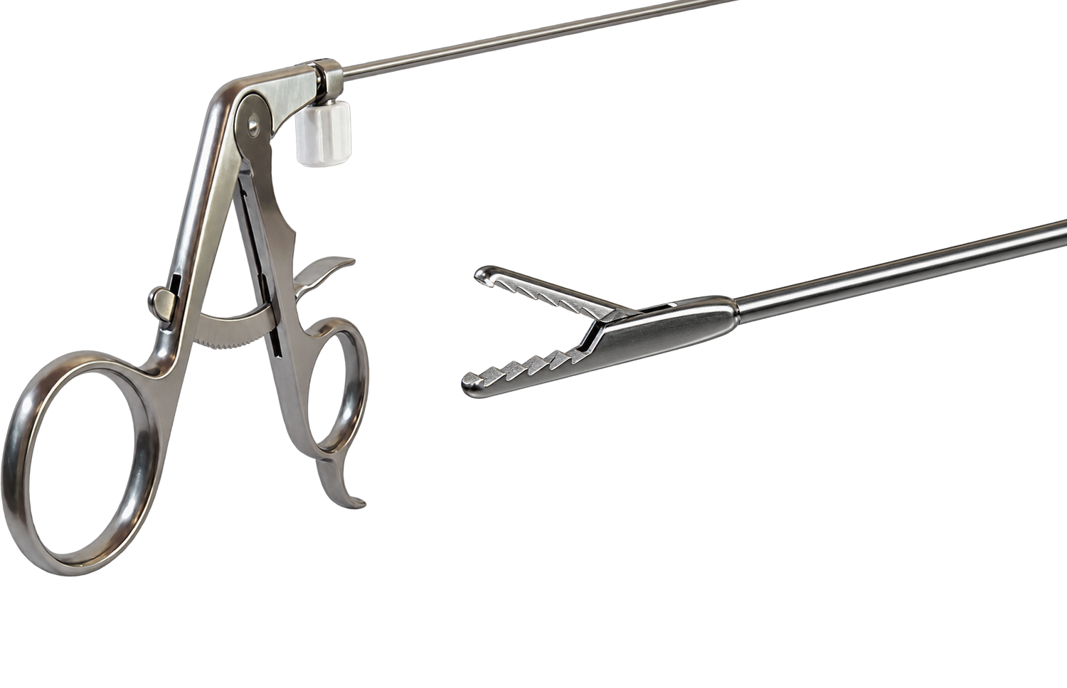 Bajonettinstrument mit Ringgriff und Maulteil-Detail